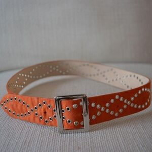 Orange Studded Belt